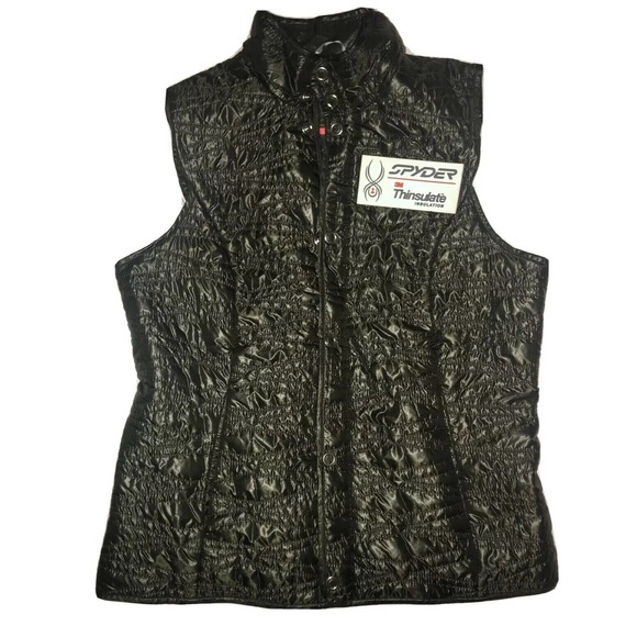 Spyder Jackets & Blazers - Spyder US Ski Team Vest Women‎ Size Large Green Primaloft Thinsulate Outdoor